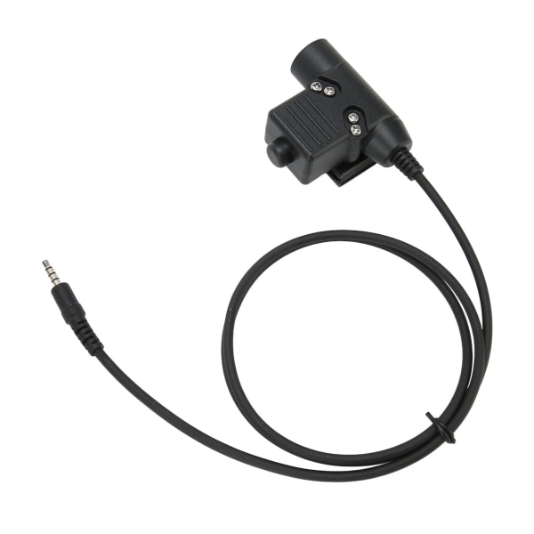 Walkie Talkie Radio Headset Adapter 3,5 mm Audio Jack U94 PTT Adapter Headset Kabel Plug Adapter för Kenwood telefoner