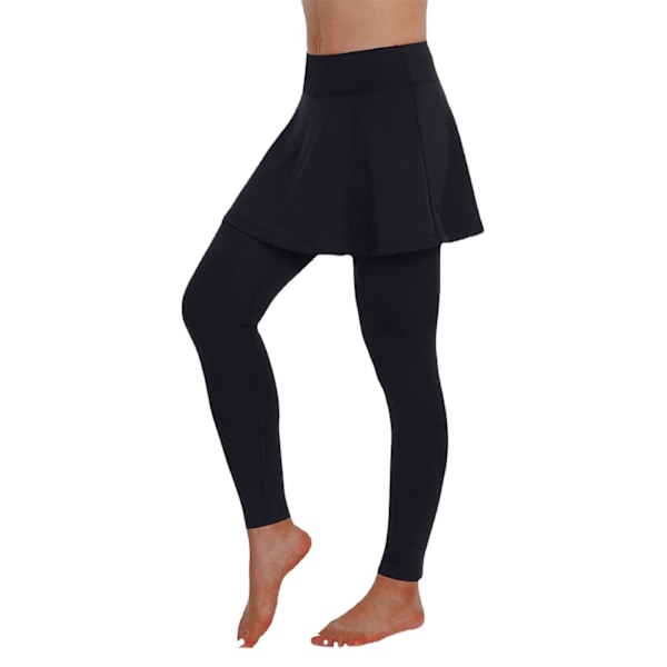 Kjol leggings för kvinnor, yoga leggings med kjol
