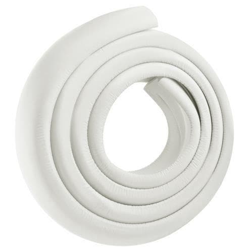4m Hörnskydd / Kantskydd för Bord - Kantförstärkning - Klippbar Vit White 2-Pack (White)