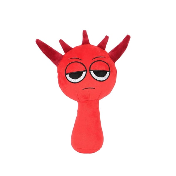 Sprunki Plysjleker, Skrekkspill Plysjleker for Fans, Myk Utstoppet Dyrepute Figur Dukke Jule Bursdagsgaver for Voksne Barn - Perfekt Red