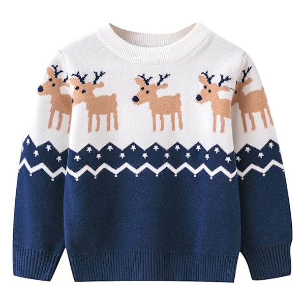 Christmas Sweater Kids Clothes Long Sleeve Shirt Knitted Sweater Cardigan Christmas Costume Snow Jumpsuit Toddler Baby Spring Deer Tops for Winter