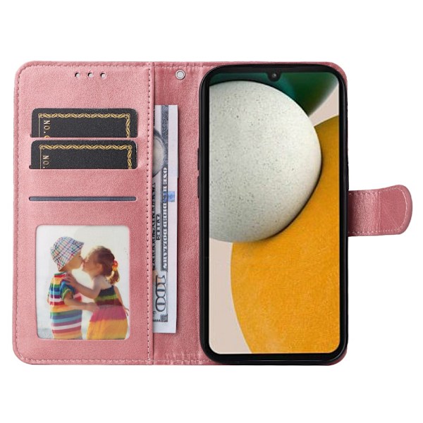 SKALO Samsung A15 5G PU-Läder Plånboksfodral - Flera färger Pink Rosa