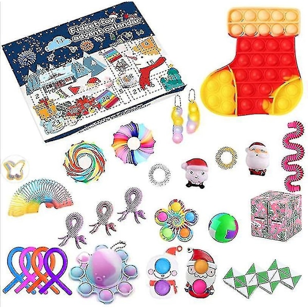 Julekalender Gave Fidget Leke Stressavlastning Fidget Leke Blindboks Barn 1