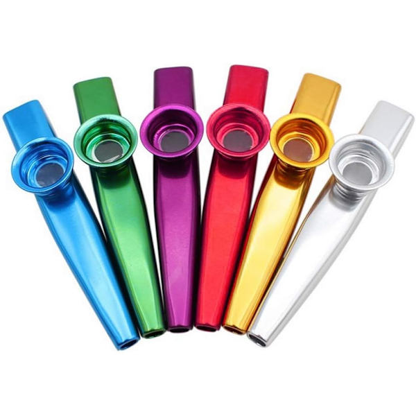 Multipack Kazoo Metall Kazoo Kazoo Instrument Gazoo Musikinstrument för Barn Present Instrumentalt Ackompanjemang