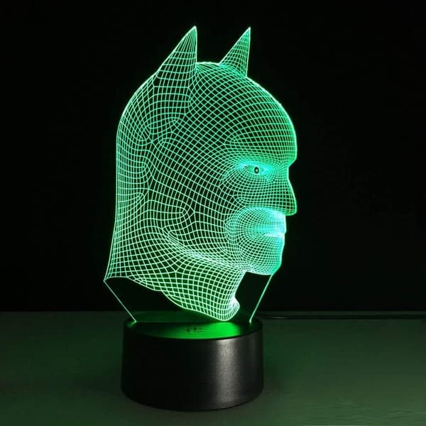 Batman 3D-lampe til værelse og soveværelse, dekorativ natlampe