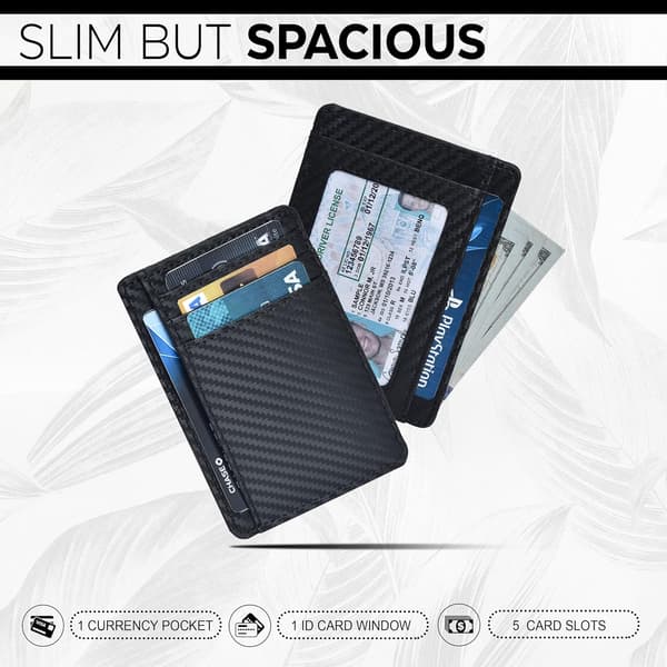 Leather Wallet | Multifunctional | Unisex | Black Compact Wallet | Multiple Card Slots | Minimalist and Elegant-yux