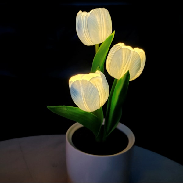 Tulipan LED-lampe kunstig blomst natlys Blue