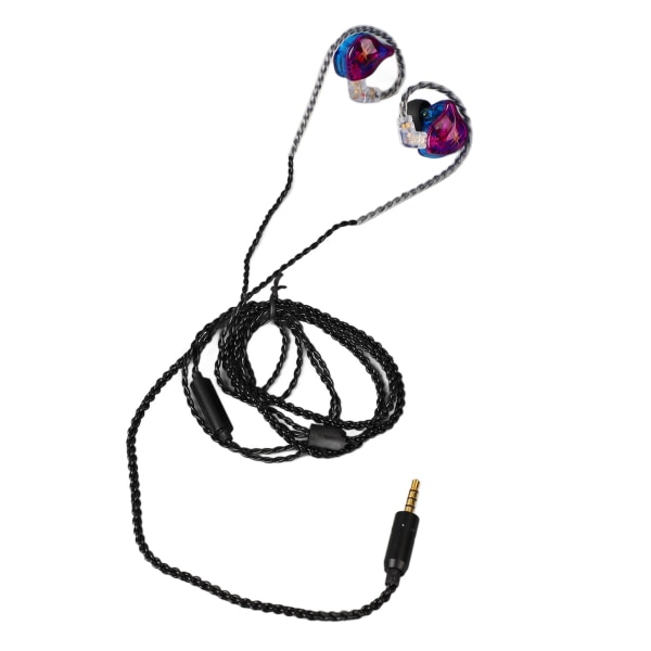 Monitoring Level Wired Earphones Composite Magnetic Coil Corded Earphones for Game Music Running Sports Colorful