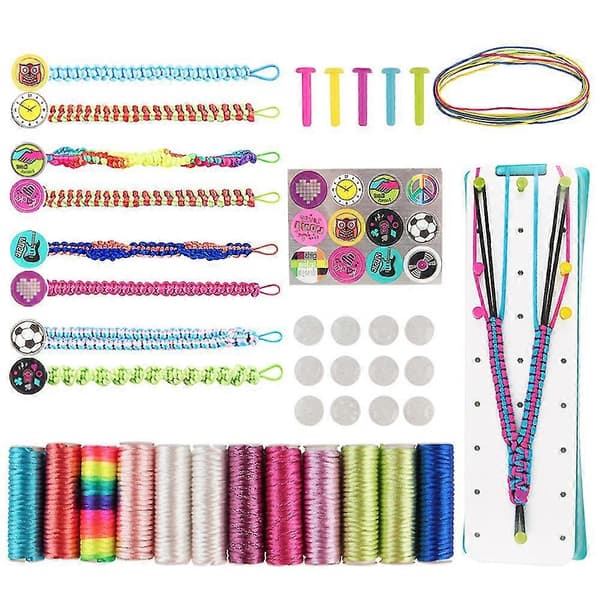 Vänskapsarmbandssats för att göra armband, DIY-flätmaterial, leksaker för barn, flickor, födelsedagspresenter db