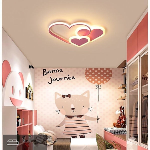 Modern LED Taklampa Hjärta Barnrum