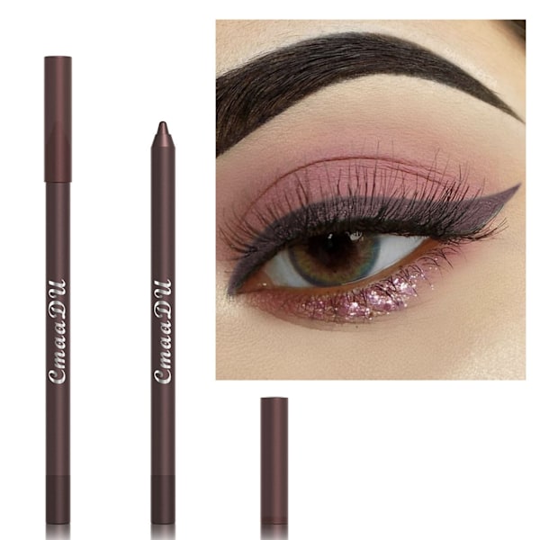 Eyeliner-kynäsetti Värikäs Helmiäisluomiväri Metallinhohtoinen Glitter-värinen Eyeliner Geeli Luomivärikynäsetti Silmämeikkikynät