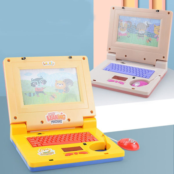 Barn Dator Laptop Pedagogiska Leksaker Present För Pojkar Flickor Purple