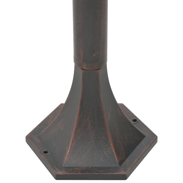 vidaXL Puutarhan lyhtypylväät 6 kpl E27 110 cm alumiini pronssi Brun brown