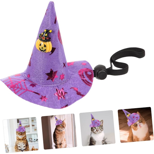 5 kpl hiustarvikkeita Halloween-rekvisiittaa varten, kissa-velhon hattu, koiran noitahattu, koiran Halloween-päähine, kartiohatut, noitahattu