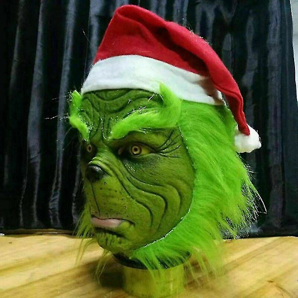 Kuinka Grinch varasti joulun -naamio joulujuhliin Cosplay-asu Hauska puku