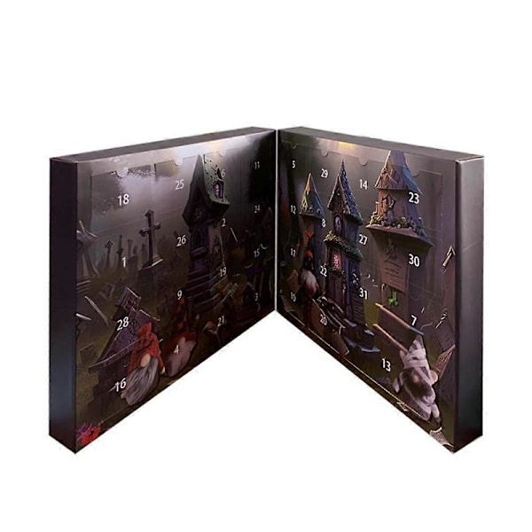 Halloween Julemand Adventskalender 2024, 31 Dage, Halloween Nedtællings Adventskalender Legetøj Blind Box Gave