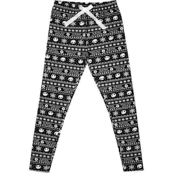 Nightmare Before Christmas Damer/Damer Jack Skellington Pyjamas Svart/Hvit Black/White L