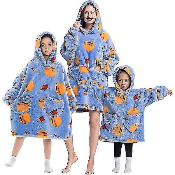 2024 Topp-Säljande Färgglada Pumpa-Mönstrade Halloween-Presenter En-Delad Vintertid TV-Filtar Hoodie SYR104 children's clothing length 60cm