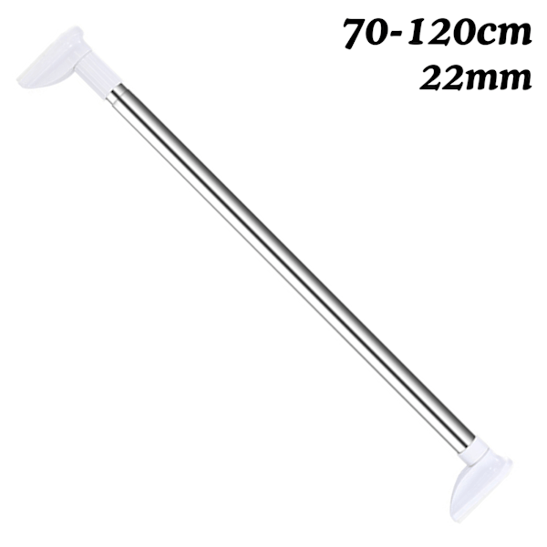 50-120cm Reiätön Teleskooppinen Vaatetanko Ruostumattomasta Teräksestä, Laajennettava Verhotanko Helppo Asennus DIY-tiloihin