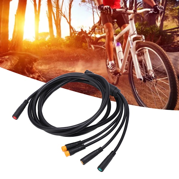 1 to 5 Electric Bicycle Cable Plastic Rubber Lithium Battery Cable Connectors Connect Controller Lamp Brake Display Gas