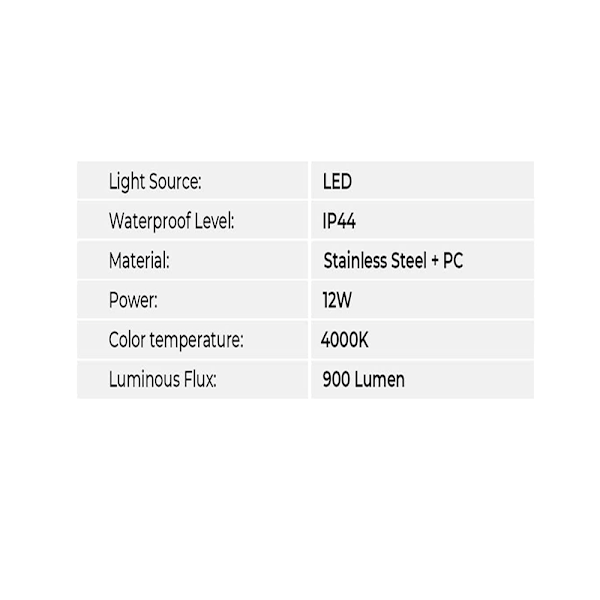 LED speillys 40 cm z16 W baderomsspeillys, nøytral hvit, som veggbelysning for bad