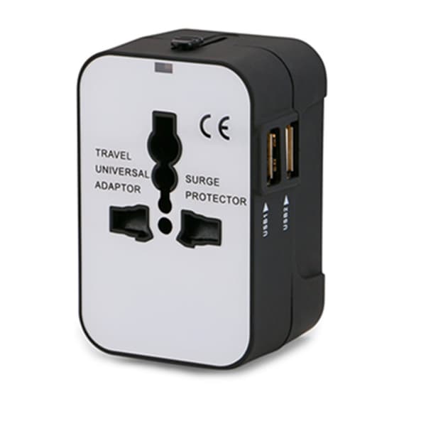 Bison 202 Dobbel USB 2.1A Universaladapter - Universell for global bruk