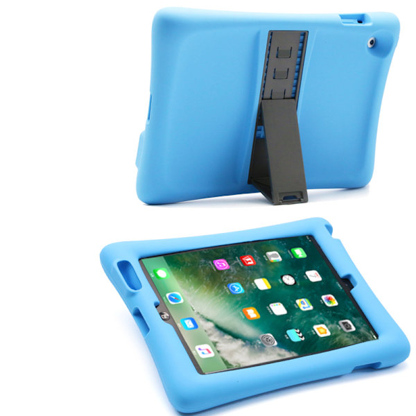 Barnvennlig silikonetui for iPad 2/3/4, blå blå blue Silicone/Rubber