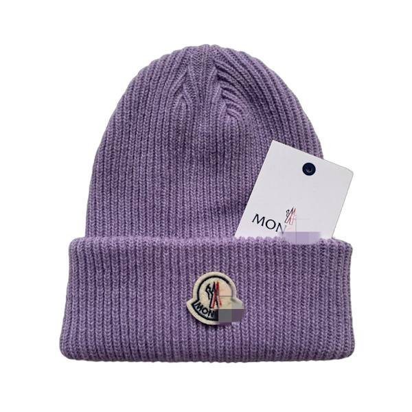 Unisex Strikket Hue til Kvinder og Mænd, Varmt Vinterhue til Ski Light purple