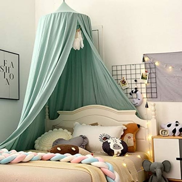 Baby Chiffonhimmel - Sengenhimmel - Legehimmel - Børneværelse - Højde: 240 cm - Faldlængde: 260 cm grey