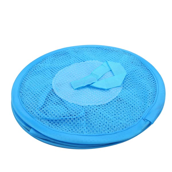 Multilayer Drying Rack Foldable Hanging Mesh Toy Storage Basket Underwear Organizer Cage Blue