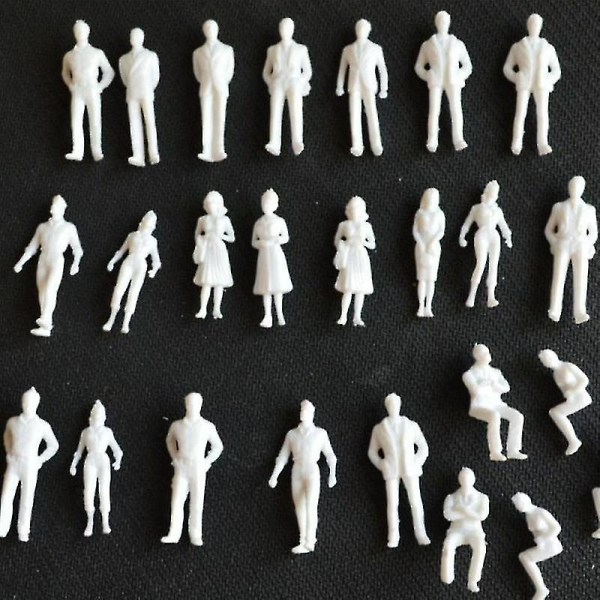 1:50 Skalmodell Miniatyr Vita figurer Arkitekturmodell Människoskala Folk som bygger sandbordsmodell