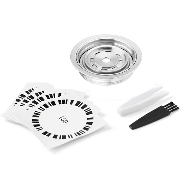 Kaffekapseladapter til Vertuo-maskiner, Kaffepudeadapter i rustfrit stål til Vertuo /Vertuo Ne Silver