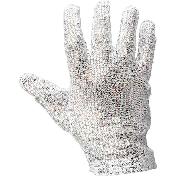 Michael Jackson White Sequin Glove Right Hand Costume Accessory