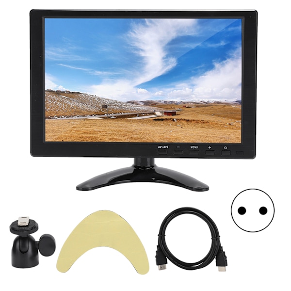 Universal 10.1 Inch 1280x800 16:10 HD LCD Screen Support HDMI / VGA / AV Input (100-240V)