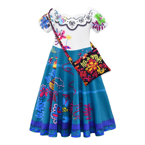 Girls Dress Up Cosplay Costume Festival Dress Skirt Bag Children's Day Gift -a