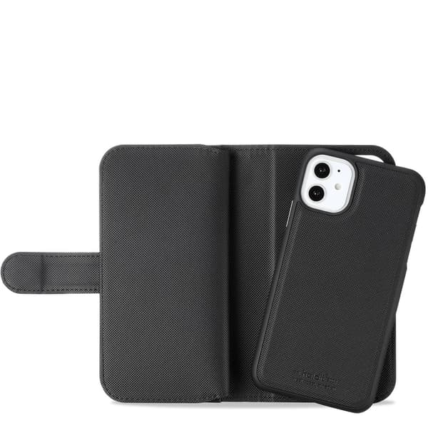 holdit iPhone 11 / XR - Multifunktionel 2-i-1 Magnetisk Etui / Cover - Sort