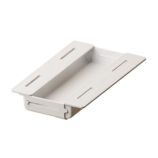 Förvaringslåda för skrivbord, pastalåda, självhäftande förvaring för hemmakontor White