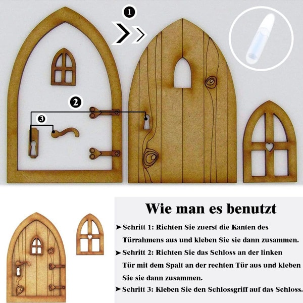Jultomtens dörr julset, Tomtedörr Nissedörr med tillbehör, Hus KLB{EE}