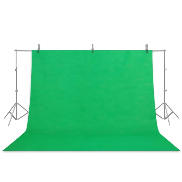 Grøn fotobaggrund fotografering baggrund ulæret stof 3*2M
