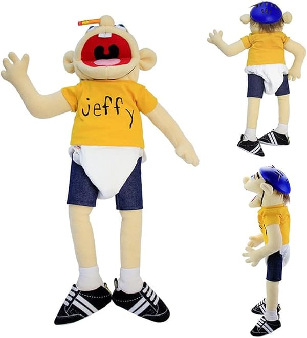 Werakou Jeffy Dukke, 60cm/23.6in Dreng Bugtalerdukke