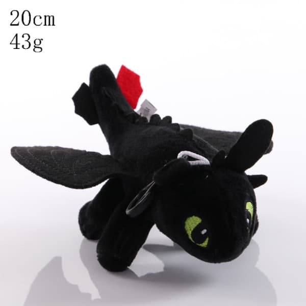 How to Train Your Dragon Toothless Light & Night Fury Mjuk Leksak