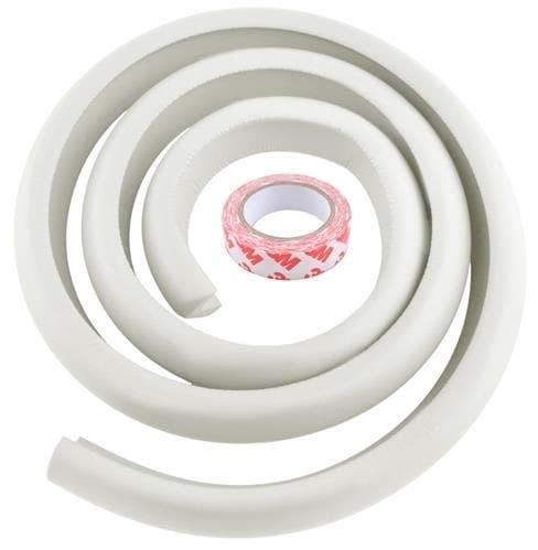 4m Hörnskydd / Kantskydd för Bord - Kantförstärkning - Klippbar Vit White 2-Pack (White)