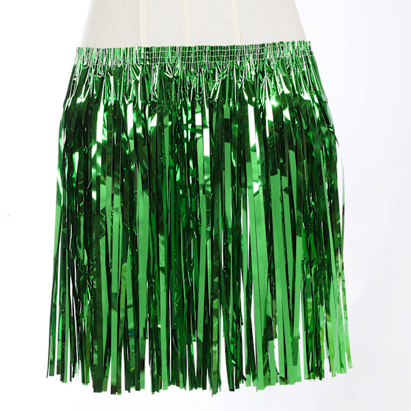 Karneval dansföreställning regn gräs kjol klänning Hawaiian strand dansfest dekoration green 40CM