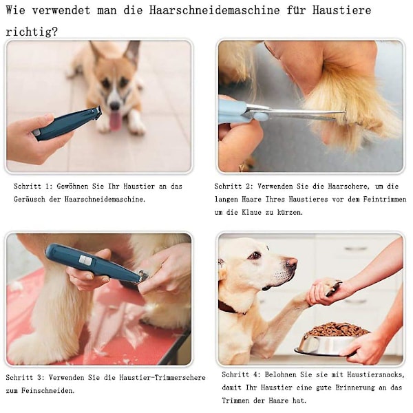 Klotrimmer for hunder Stille hundeklipper Klotrimmer