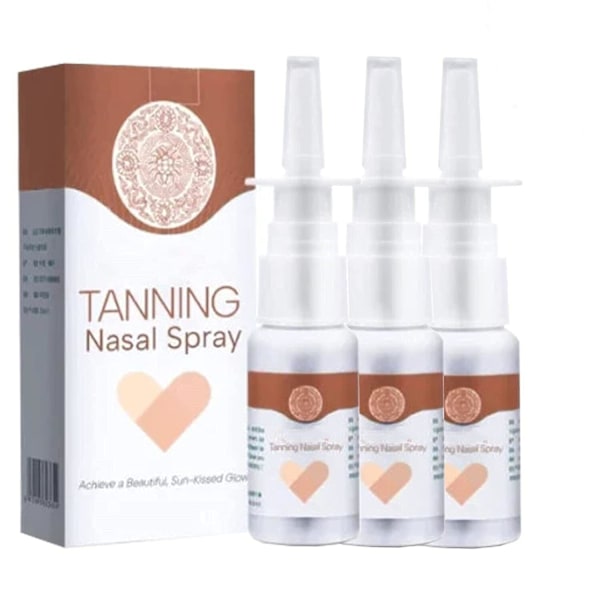3x Solbrun Næsespray, Solbrun Uden Sol Spray, Dyb Solbrun Tør Spray{EE}
