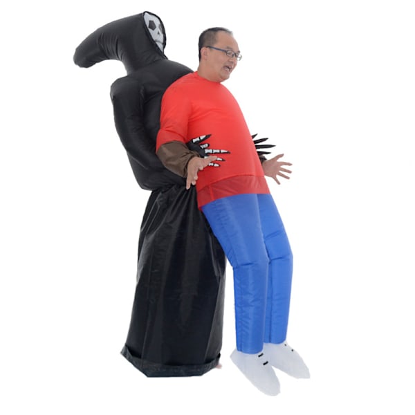 Halloween Vuxen Skräck Rolig Död Uppblåsbar Kostym Spöke Kramar Uppblåsbara Kläder Rekvisita