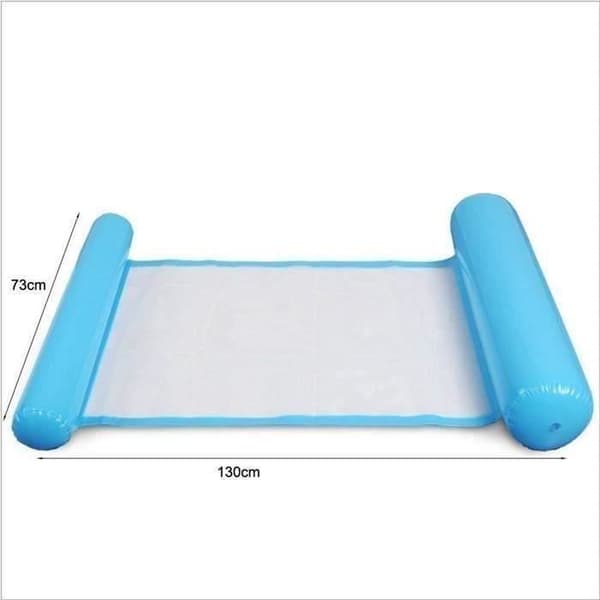 Inflatable Hammock for Pool, Water Pool Float, Inflatable Lounge Chair for Summer, Floating Pool Hammock for Adults (Blue) D01CFC