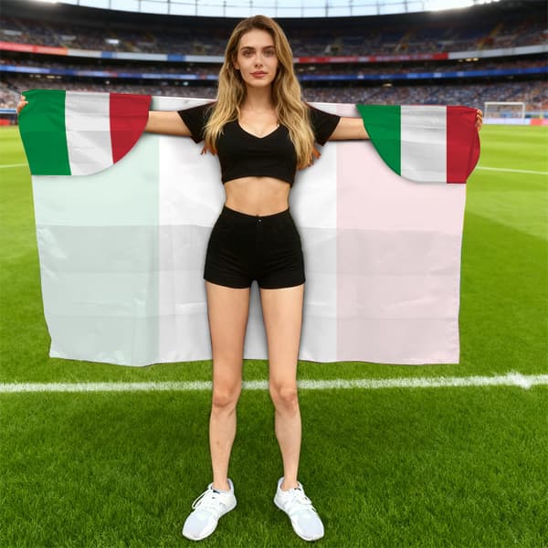 VM Nationalflag / Fankappe Flag (90x150 cm)