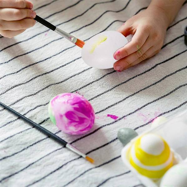 12-pack 8 cm Foam Easter Eggs White Styrofoam Eggs Craft Eggs Foam Natural Polystyrene Eggs Foam Handicraft