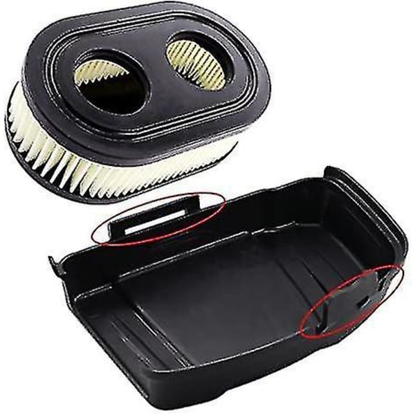 Luftfilterdæksel med luftfilter til Briggs & Stratton 650exi 675exi 675is erstatter 594575, 798452 (2 typer dæksler til denne model, den har